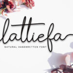 Lattiefa Font Poster 1