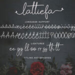 Lattiefa Font Poster 10