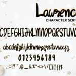 Lawrence Font Poster 3