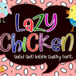 Lazy Chicken Font Poster 1