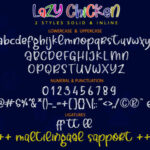 Lazy Chicken Font Poster 7