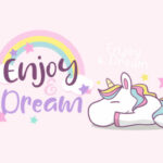 Lazy Unicorn Font Poster 3