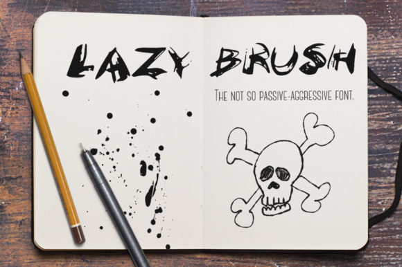 LazyBrush Font Poster 1