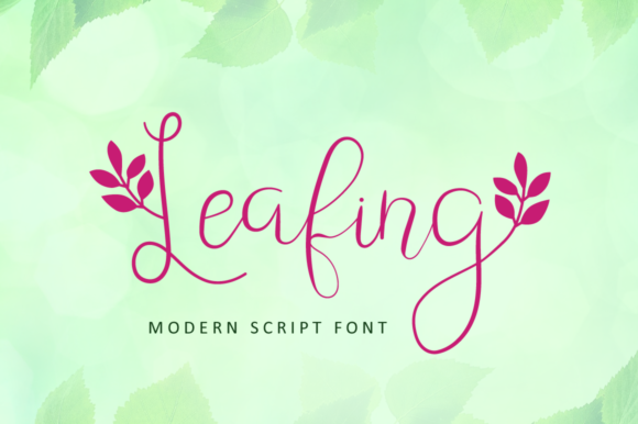 Leafing Font