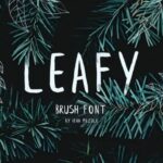 Leafy Font Poster 1