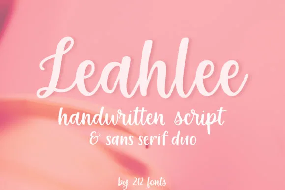 Leahlee Duo Font Leahlee Duo Font Poster 1