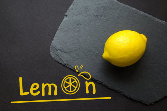 Lemon Font Poster 1