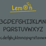 Lemon Font Poster 3