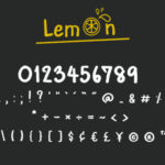 Lemon Font Poster 4