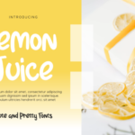 Lemon Juice Font Poster 1