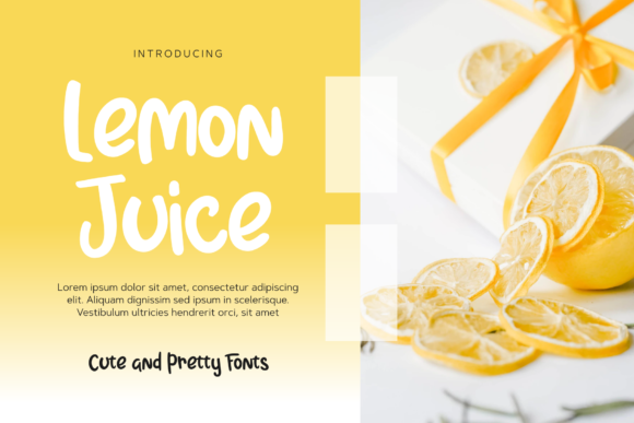 Lemon Juice Font Poster 1