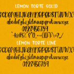 Lemon Torte Font Poster 9