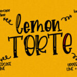 Lemon Torte Font Poster 10