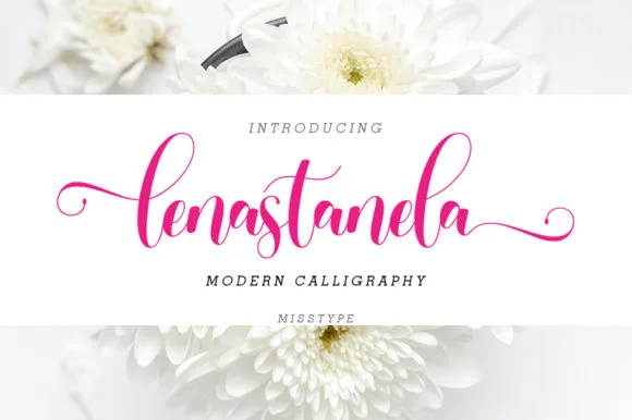 Lenastanela Font Poster 1