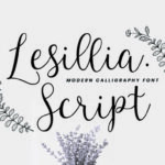 Lesillia Font Poster 1