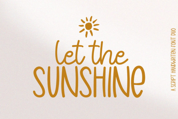 Let the Sunshine Font Poster 1