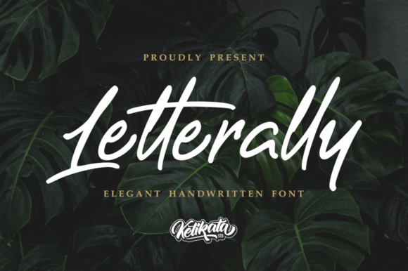 Letterally Font Poster 1