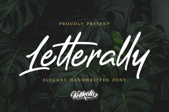 Letterally Font Letterally Font Poster 1