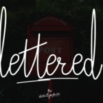 Lettered Font Poster 1