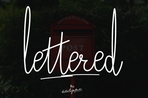 Lettered Font Poster 1