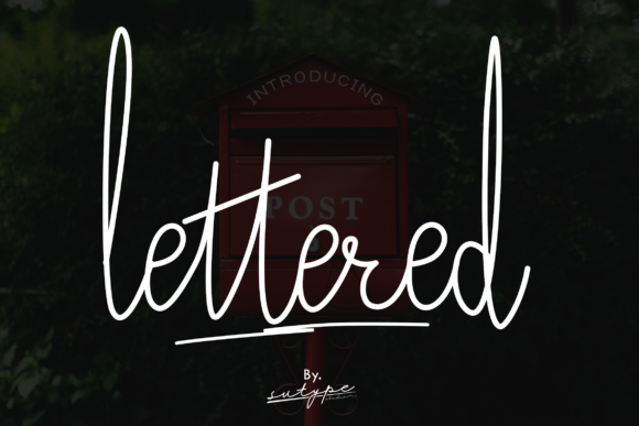 Lettered Font Lettered Font Poster 1