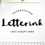 Letterink Font Poster 1