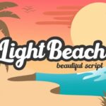 Light Beach Font Poster 1