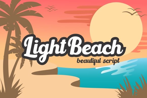 Light Beach Font Poster 1