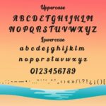 Light Beach Font Poster 7