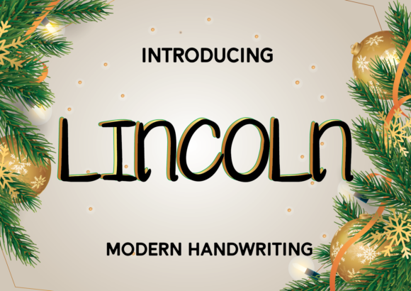 Lincoln Font Poster 1