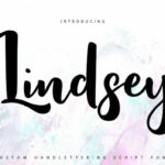 Lindsay Font Poster 1