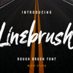 Linebrush Font Poster 1