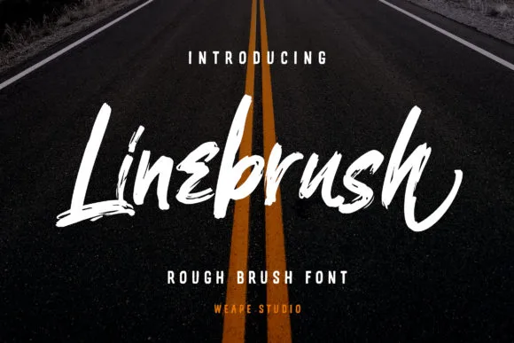 Linebrush Font Linebrush Font Poster 1