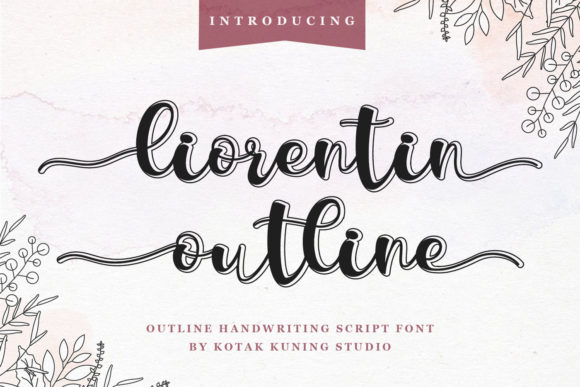 Liorentin Outline Font Poster 1