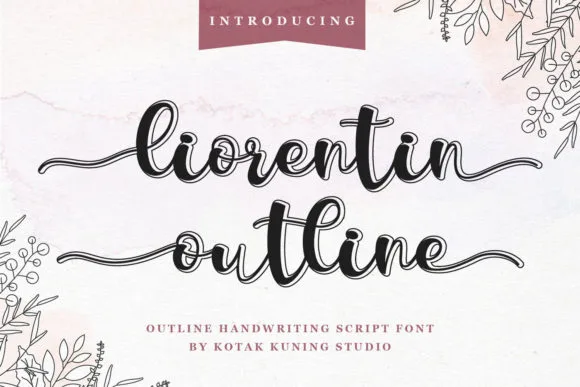 Liorentin Outline Font Liorentin Outline Font Poster 1