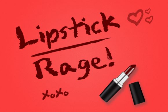 Lipstick Rage Font Poster 1