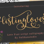 Listing Loves Font Poster 1