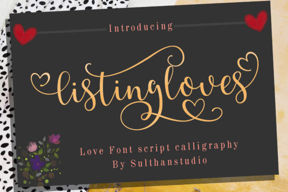 Listing Loves Font Poster 1