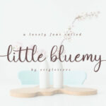 Little Bluemy Font Poster 1