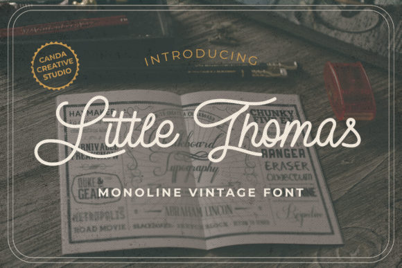 Little Thomas Font Poster 1