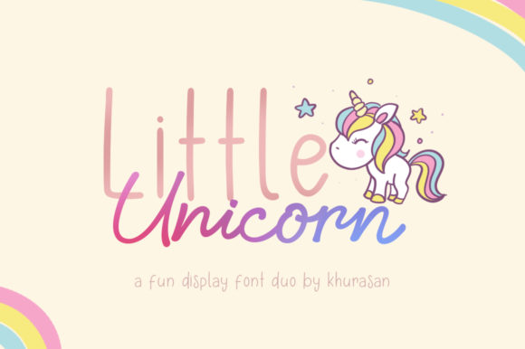 Little Unicorn Font Poster 1