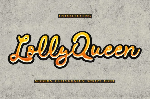 Lolly Queen Font Lolly Queen Font Poster 1