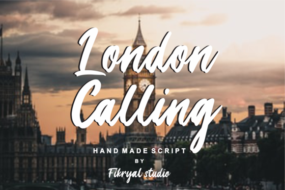 London Calling Font Poster 1