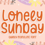 Lonely Sunday Font Poster 1