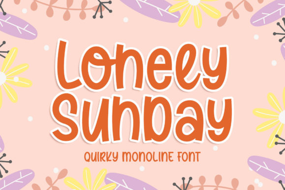 Lonely Sunday Font Poster 1