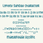 Lonely Sunday Font Poster 6