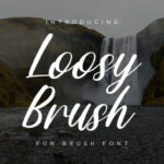 Loosy Brush Font Poster 1