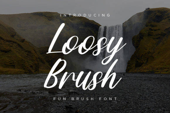 Loosy Brush Font Poster 1