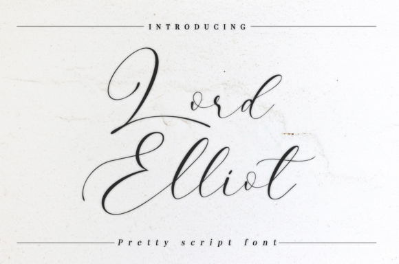 Lord Elliot Font Poster 1