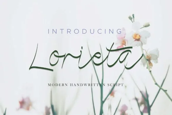 Lorieta Font Lorieta Font Poster 1